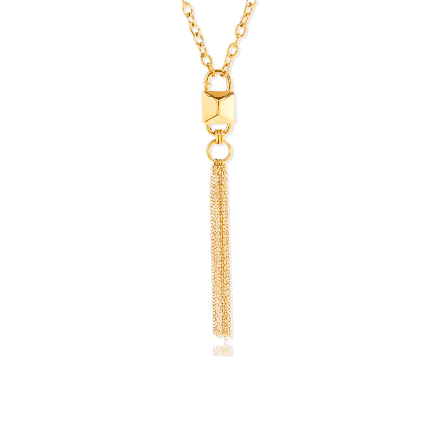 Gold Tie Rack Necklace