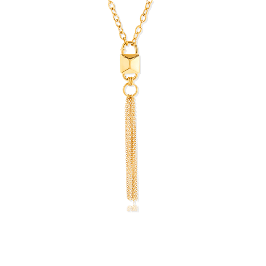 Gold Tie Rack Necklace