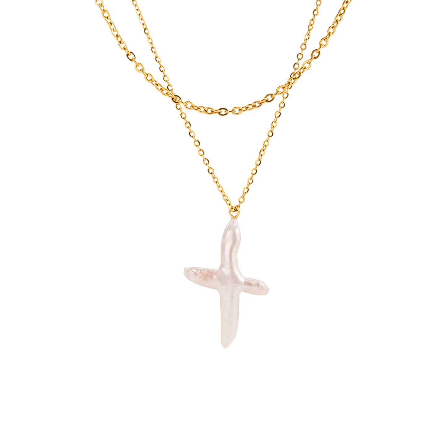 Double Baroque Pearl Necklace