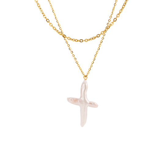 Double Baroque Pearl Necklace