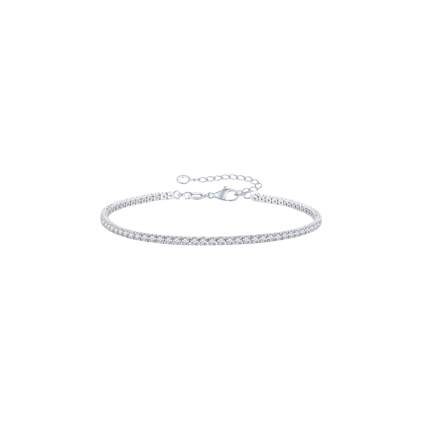 Silver Tennis Bracelet 2mm