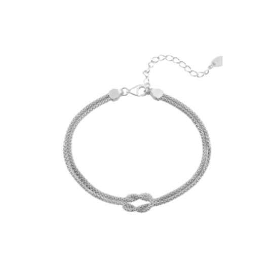 KNOT BOLD SILVER BRACELET