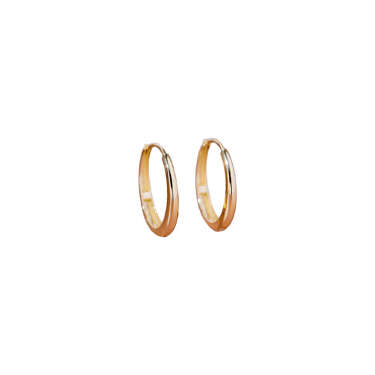 GOLDEN OVAL HOOPS