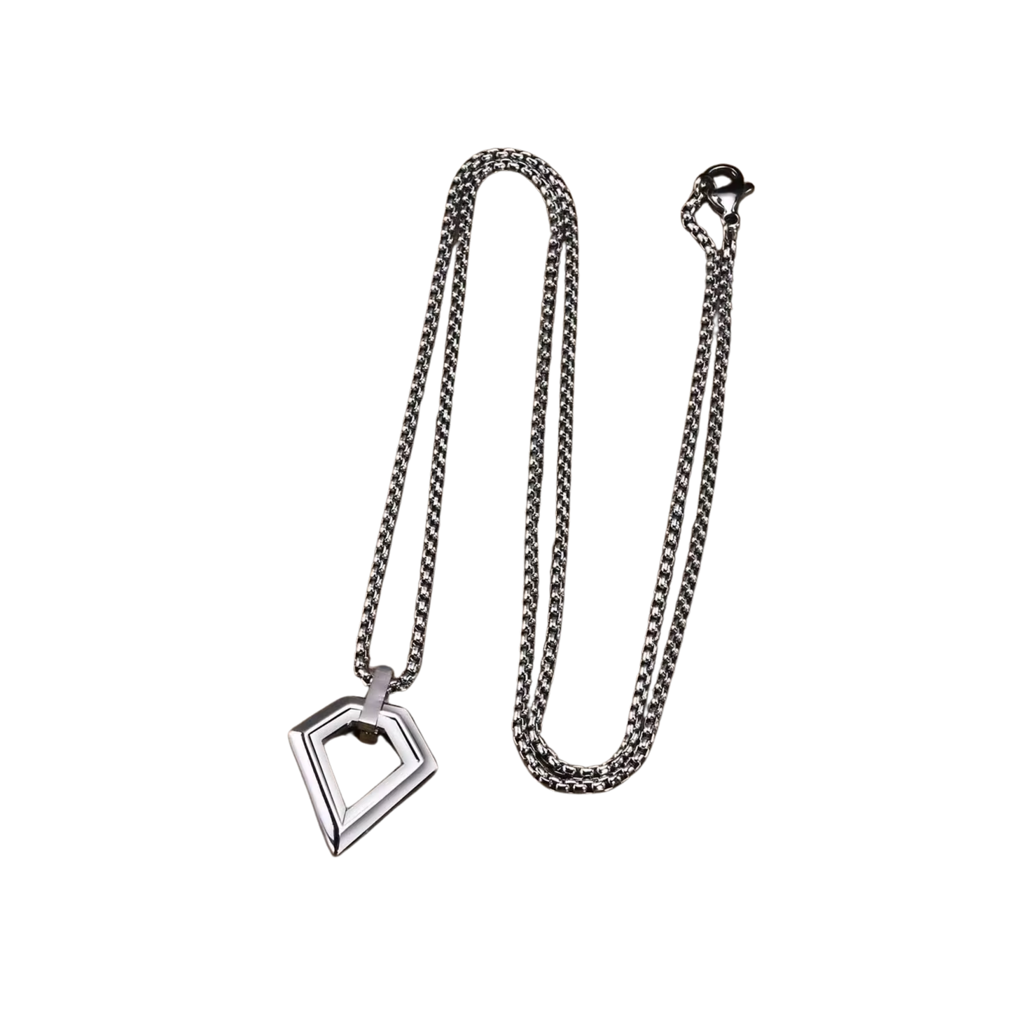 Silver Necklace Diamante