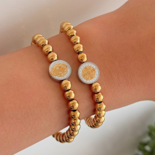 Golden Beaded Bracelet San Benito