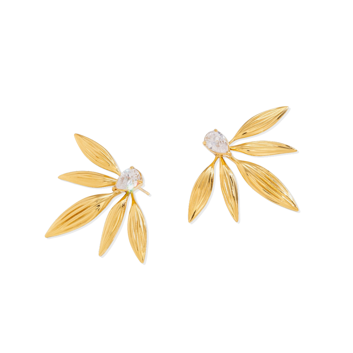 Golden Petal Earrings
