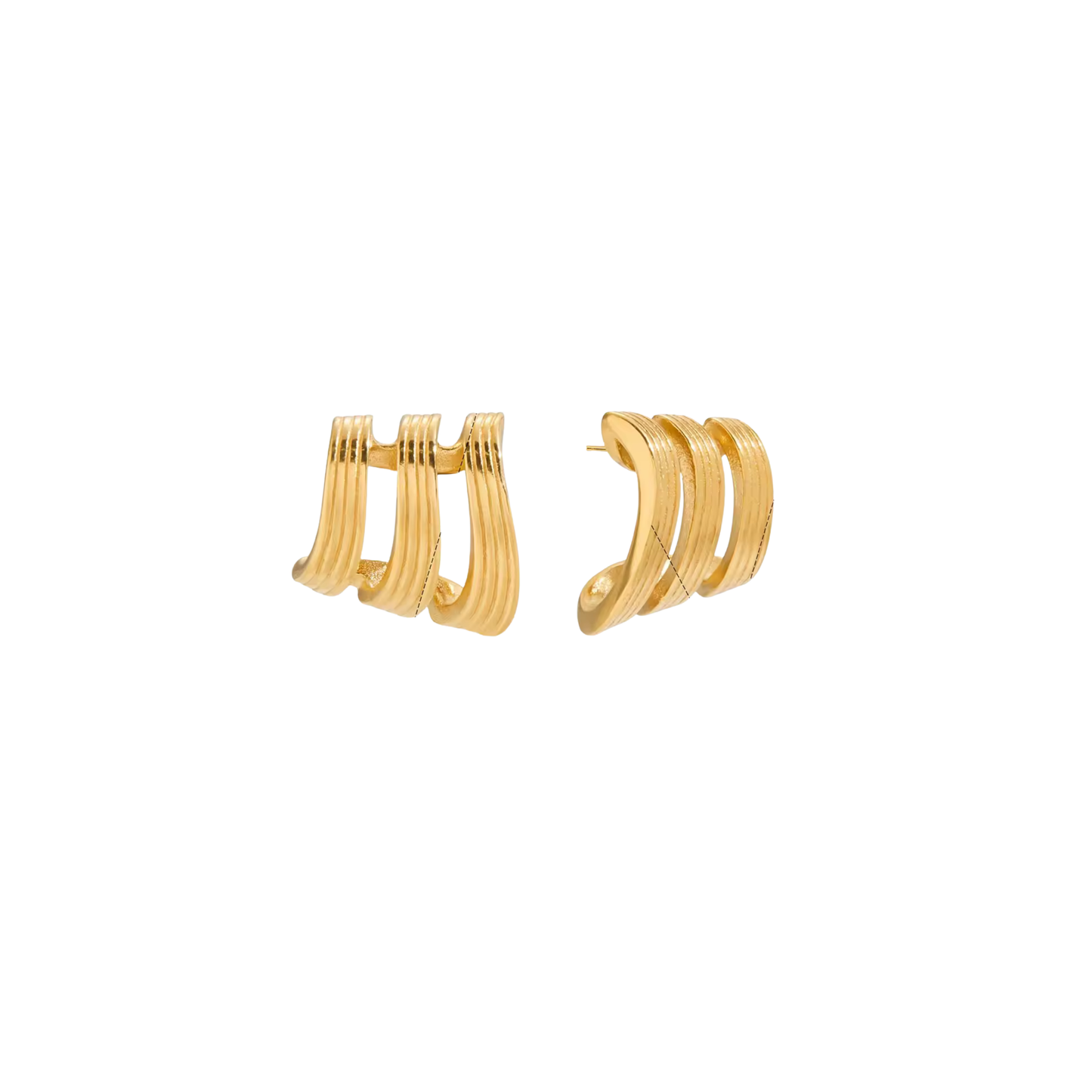 Triple Golden Studs
