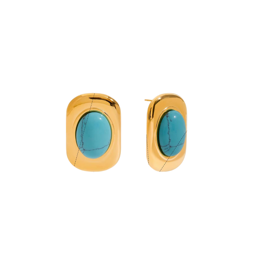 Turquoise Rectangular Earrings