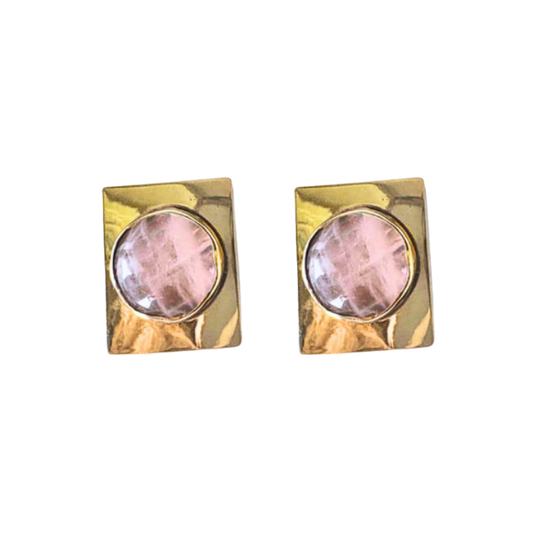 Rose Quartz Earrings | Soft Pink Summer Gemstones