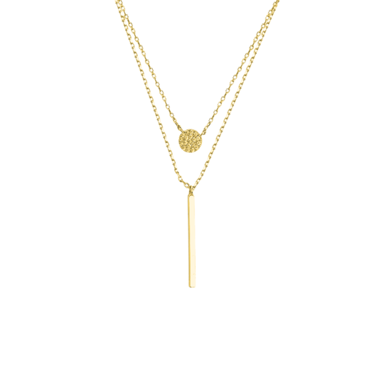 Figures Golden Bouble Necklae