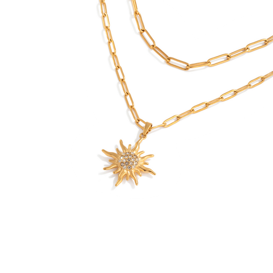 Double Sun Necklace