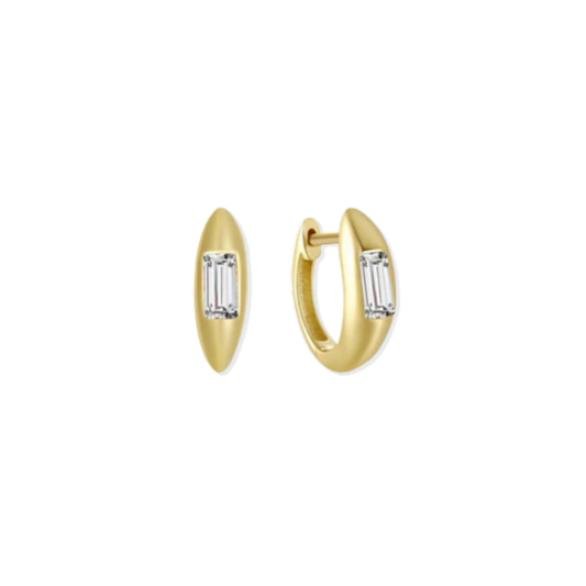 Gold Glimmer Hoops