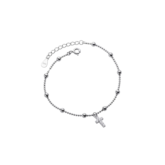 Cross And Ball Bracelet