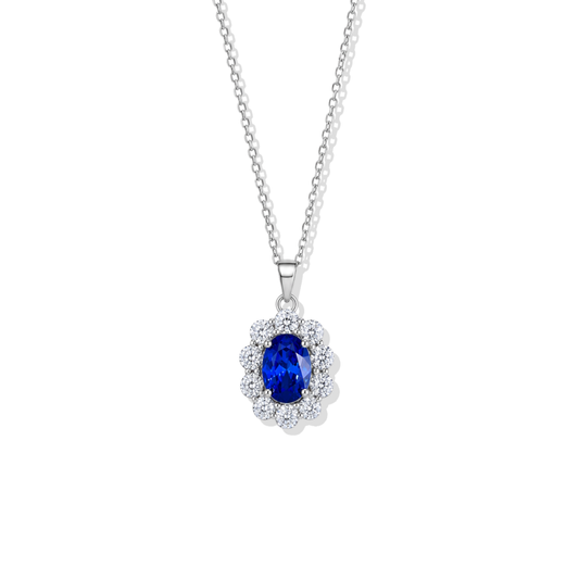 Silver Ocean Bloom Necklace