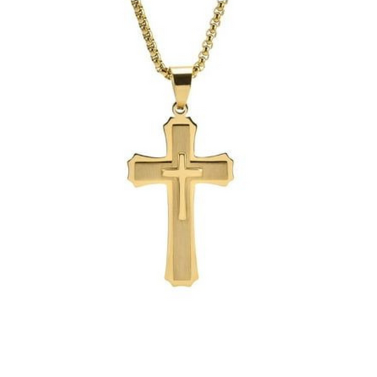 CHUNKY CROSS NECKLACE