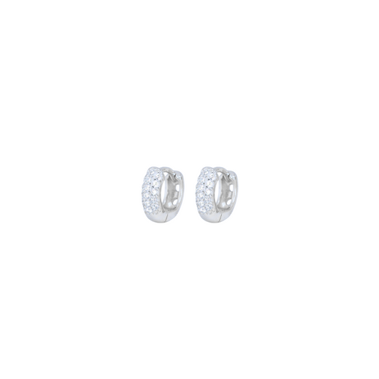 Silver Hoops Bianca 6Mm