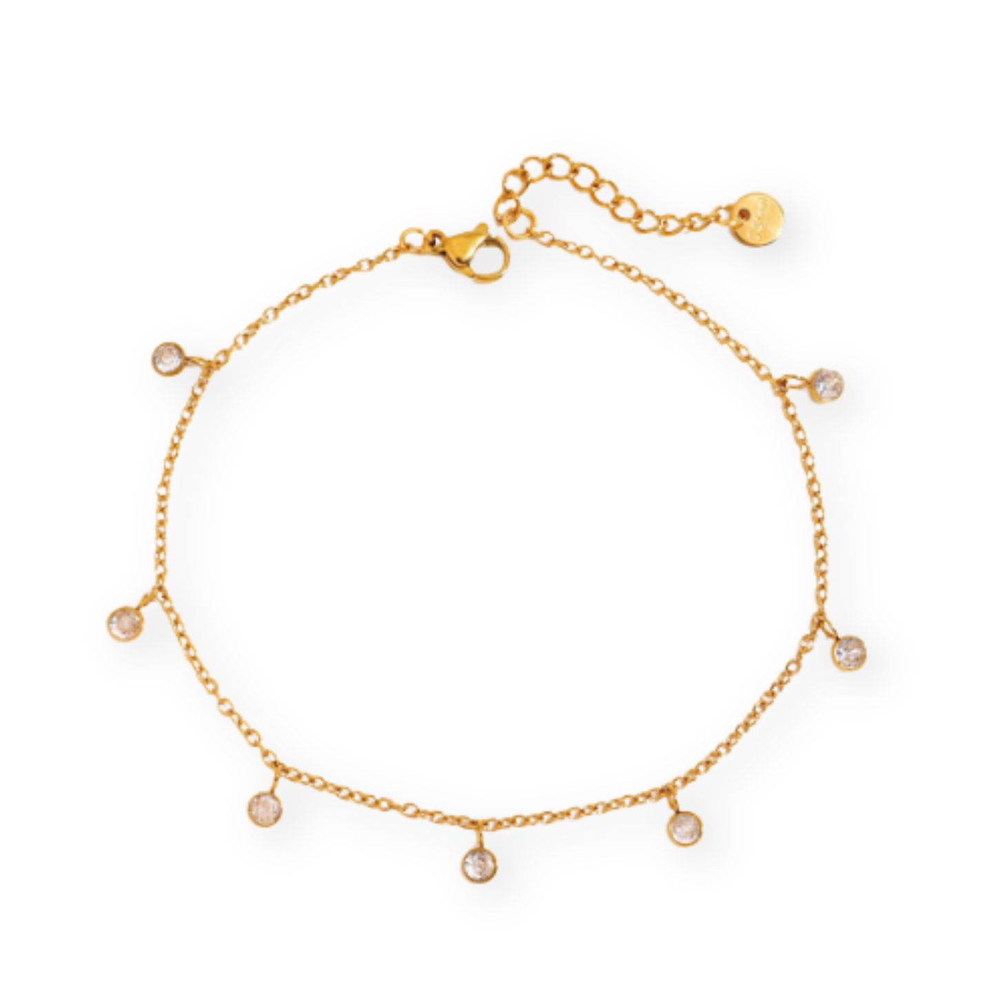 Golden Light Dot Anklet