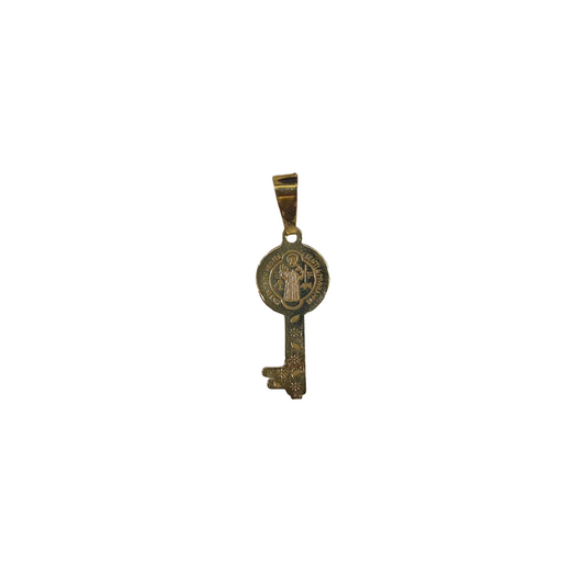 San Benito key charm 10k