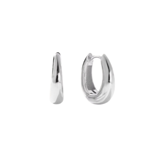 SIMPLE SILVER HOOPS