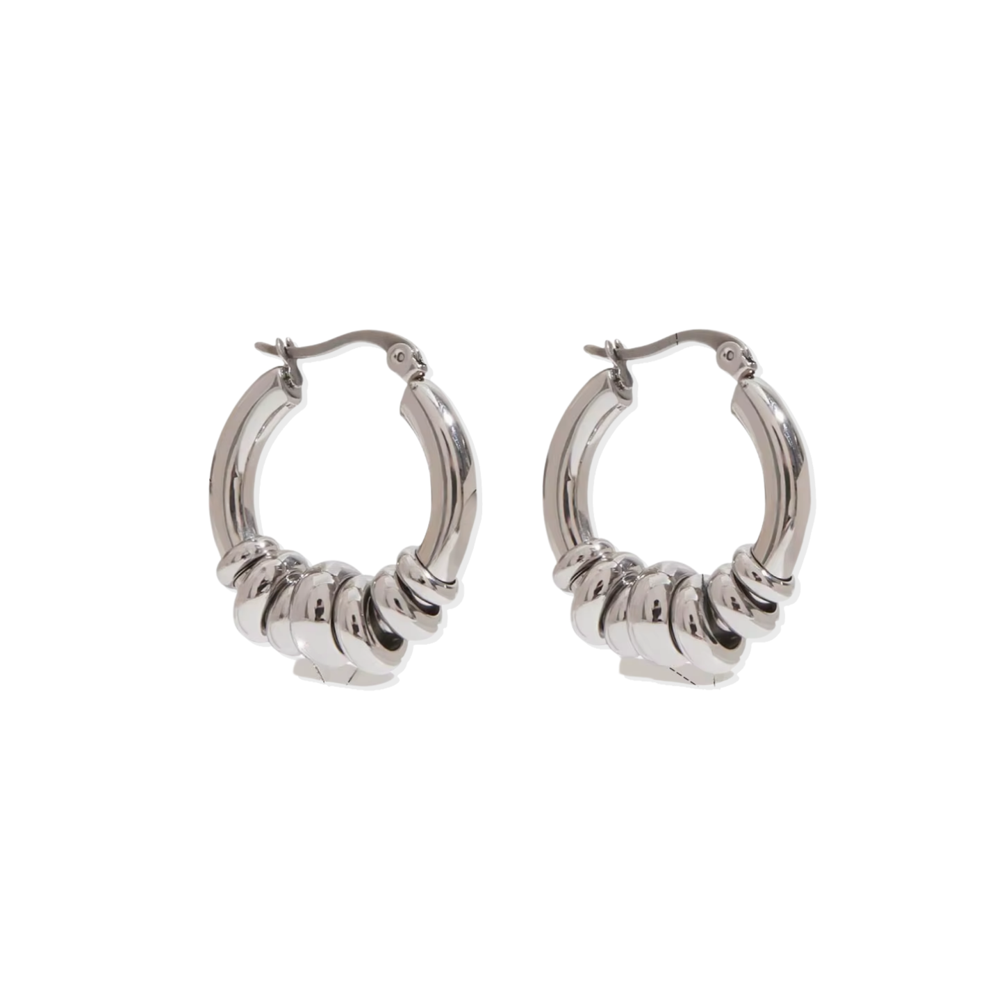 Carina Silver Hoops