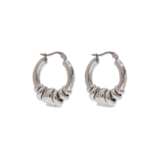 Carina Silver Hoops
