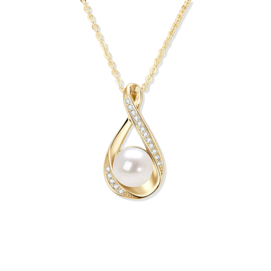 Golden Eternal Pearl Necklace