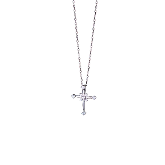 Cross Silver Necklace