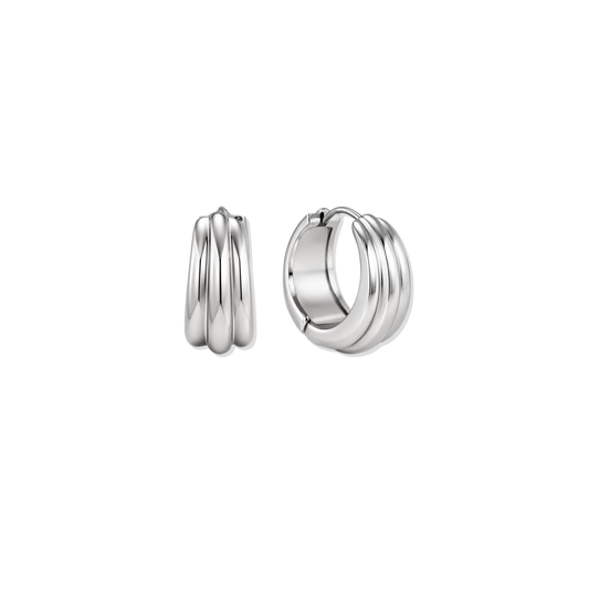 Silver Hoops Lia
