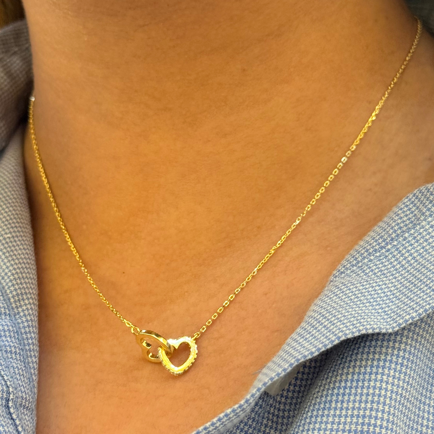 You And Me Golden Necklace