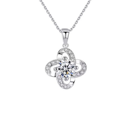 Silver Necklace With Knot