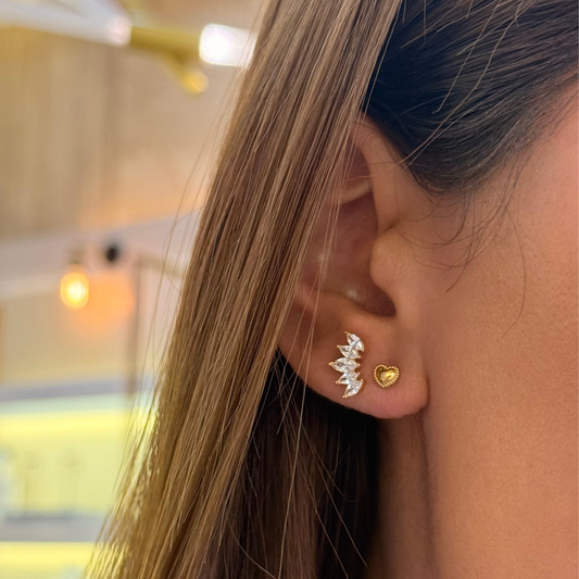 Mini Heart Studs
