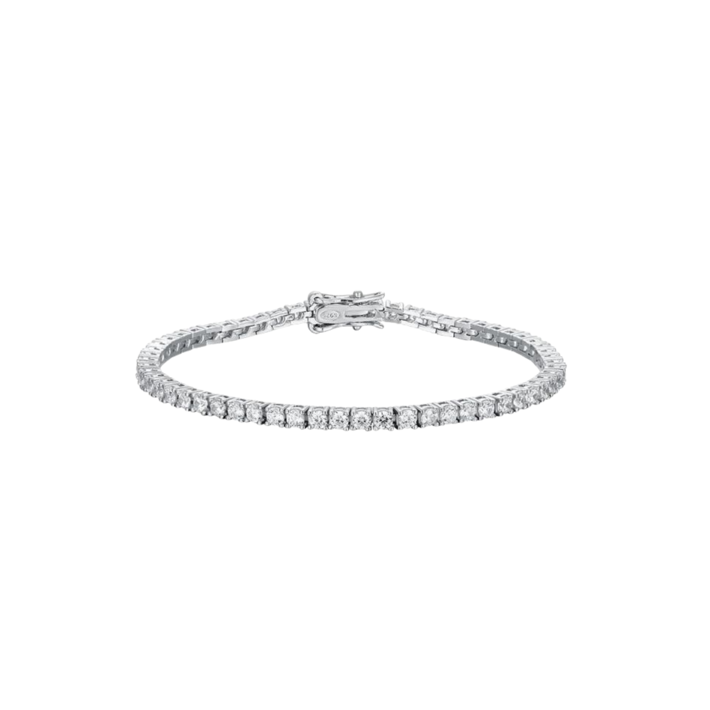 Silver Tennis Bracelet 2Mm