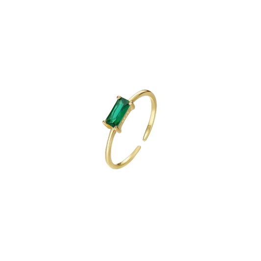 GREEN STONE RING