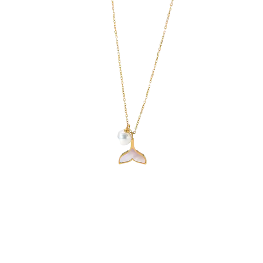 MERMAID PEARL GOLDEN NECKLACE