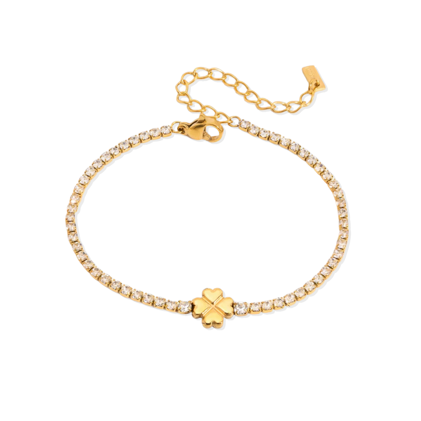 Lucky Charm Golden Tennis Bracelet