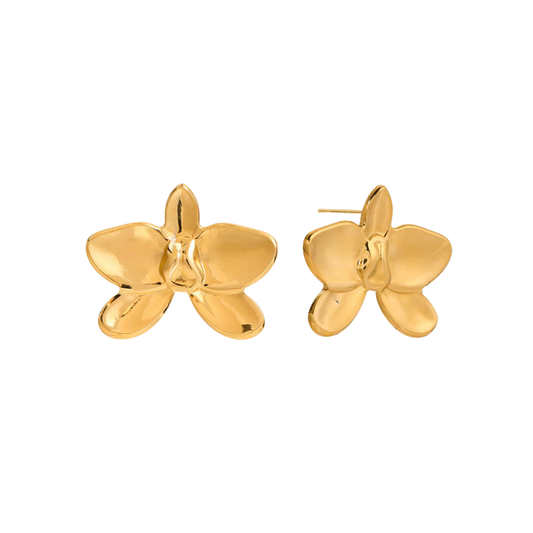 Golden Flower Earrings