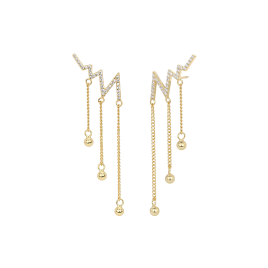 Large Glimmer Golden  Earrings