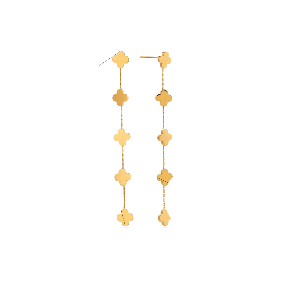 Long Flower Earrings