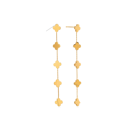 Long Flower Earrings