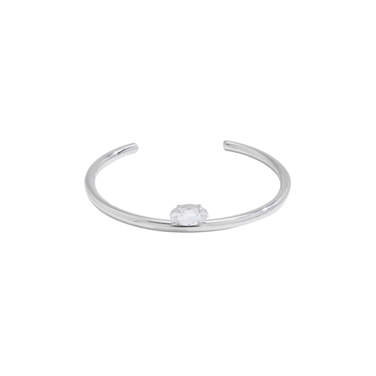 Marquise Silver Rigid Bracelet