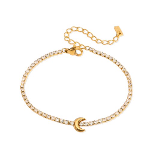 Moon Golden Tennis Bracelet