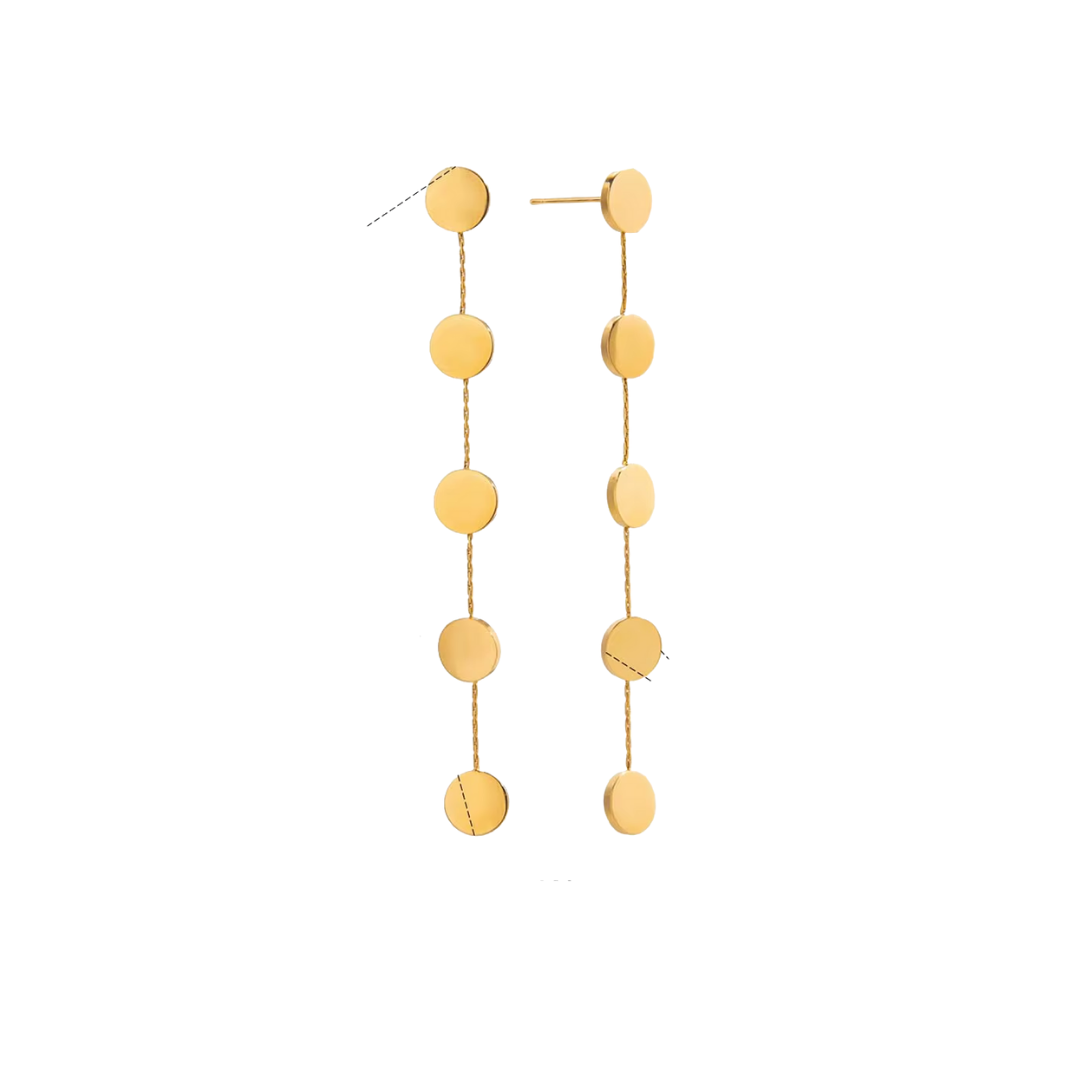 Long Dot Earrings
