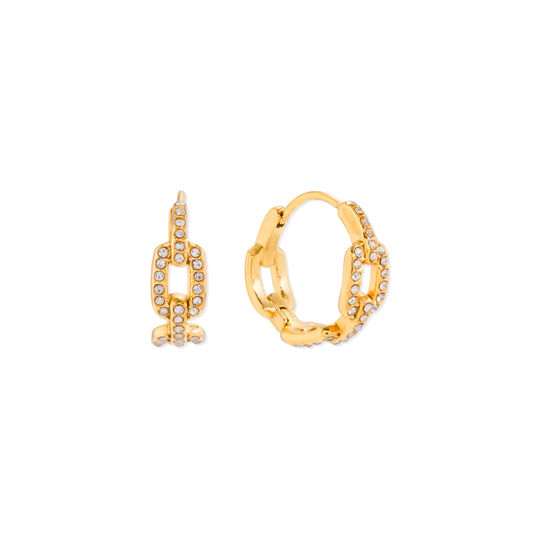 Chain Golden Hoops