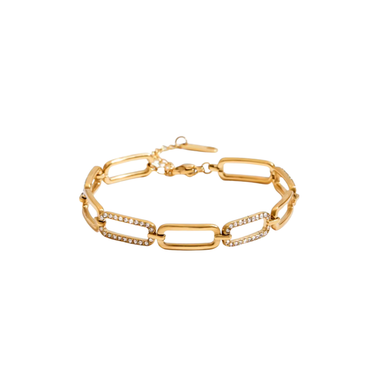 Rectangle Spark Golden Bracelet