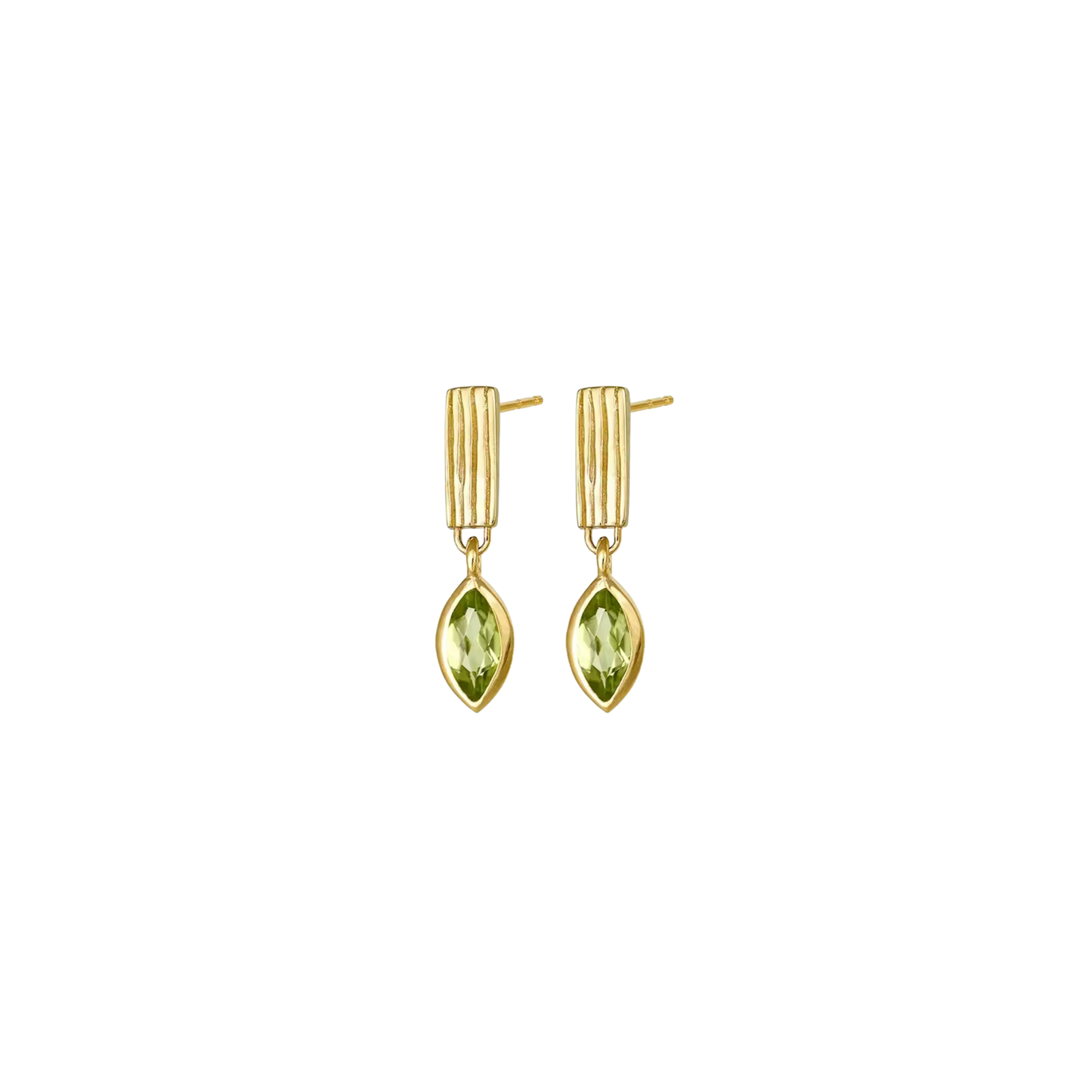 Olive Golden Earrings
