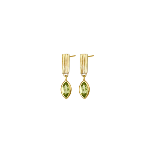 Olive Golden Earrings