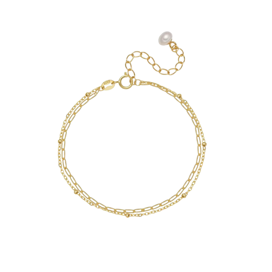 Golden Classic Double Bracelet