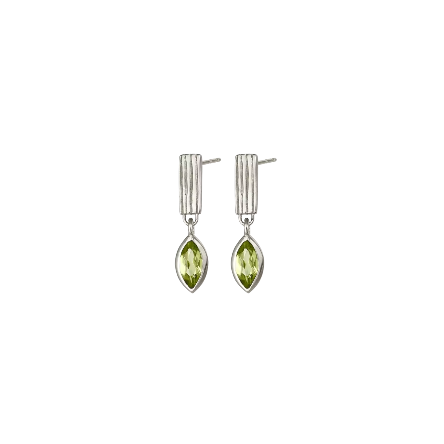 Olive Silver Earrings
