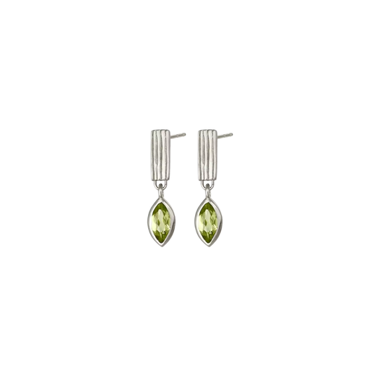 Olive Silver Earrings