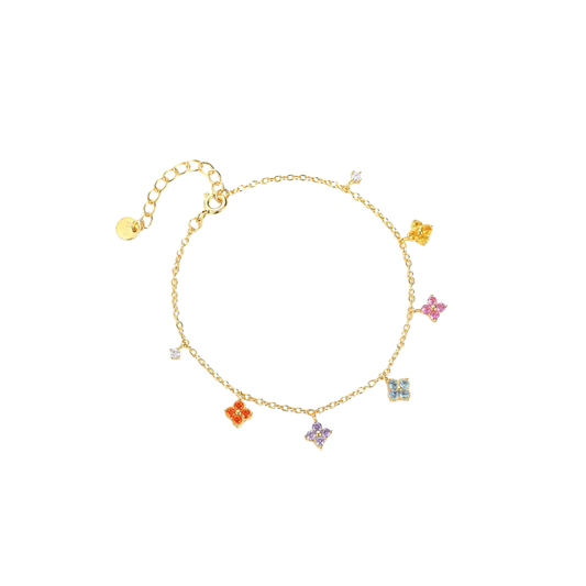 Multiple Charms Golden Bracelet